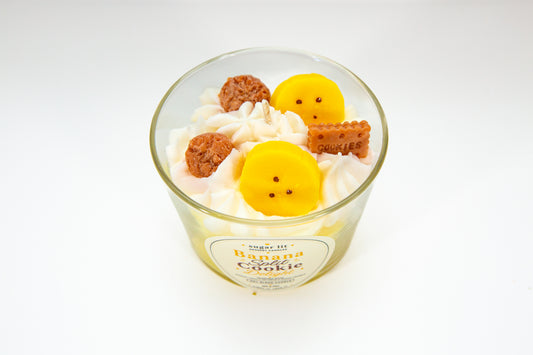 Banana Split Cookie Delight — Fruity Dessert Candle