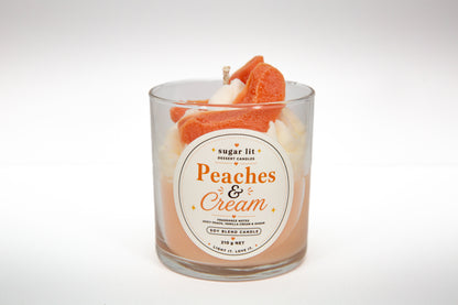 Peaches & Cream — Fruity Dessert Candle