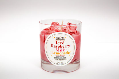 Iced Raspberry Milk Lemonade — Fruity Drink Candle