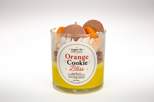 Orange Cookie Bliss — Citrus Cookie Dessert Candle