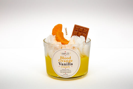 Blood Orange Vanilla Cream — Citrus Dessert Candle