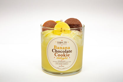 Banana Chocolate Cookie Delight — Fruity Dessert Candle