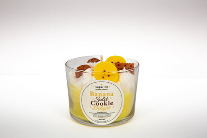 Banana Split Cookie Delight — Fruity Dessert Candle