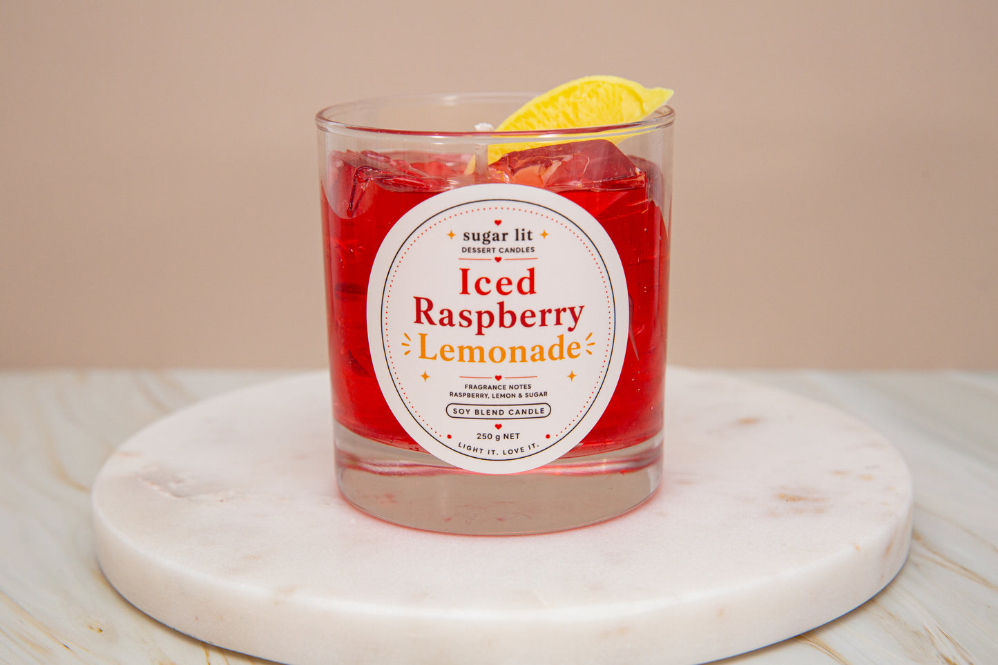 Iced Raspberry Lemonade — Fruity Drink Candle