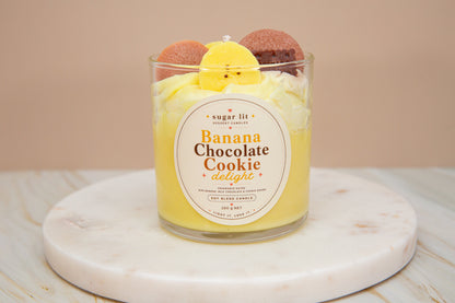 Banana Chocolate Cookie Delight — Fruity Dessert Candle