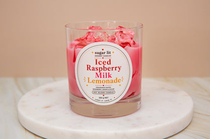 Iced Raspberry Milk Lemonade — Fruity Drink Candle