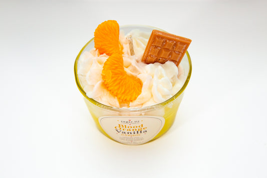 Blood Orange Vanilla Cream — Citrus Dessert Candle