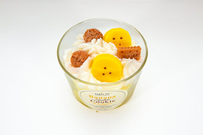 Banana Split Cookie Delight — Fruity Dessert Candle
