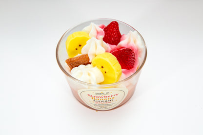 Strawberry Banana Cream Dream — Fruity Dessert Candle