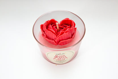 Rose Water & Musk Blush — Floral Candle