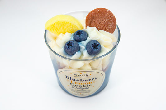Blueberry Lemon Cookie Delight — Bakery Dessert Candle