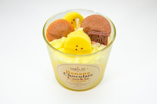 Banana Chocolate Cookie Delight — Fruity Dessert Candle