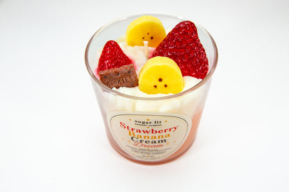 Strawberry Banana Cream Dream — Fruity Dessert Candle