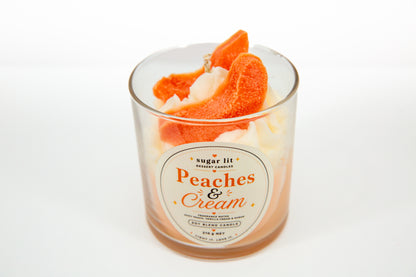 Peaches & Cream — Fruity Dessert Candle