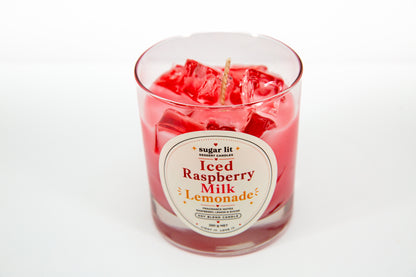 Iced Raspberry Milk Lemonade — Fruity Drink Candle
