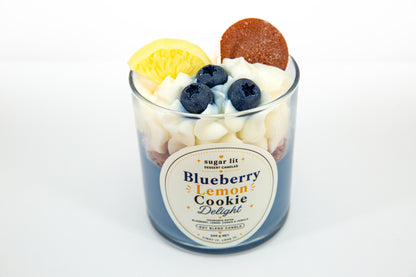Blueberry Lemon Cookie Delight — Bakery Dessert Candle