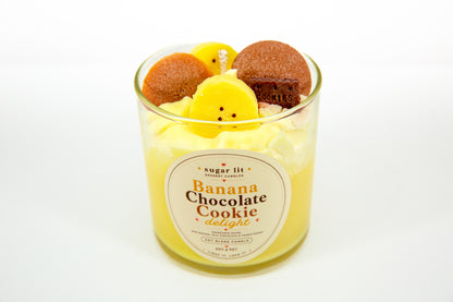 Banana Chocolate Cookie Delight — Fruity Dessert Candle