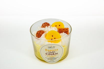 Banana Split Cookie Delight — Fruity Dessert Candle