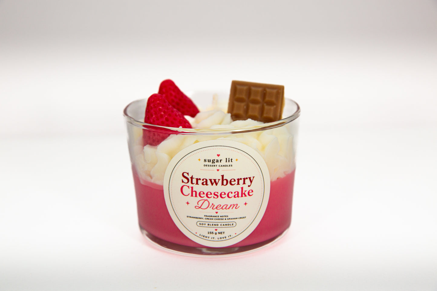Strawberry Cheesecake Dream — Bakery Dessert Candle