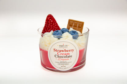 Strawberry Cream Chocolate Dream — Bakery Dessert Candle