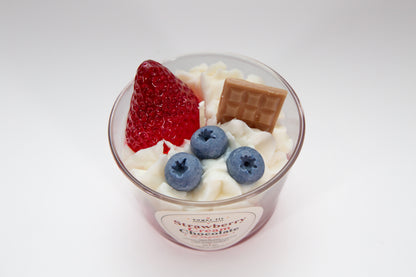 Strawberry Cream Chocolate Dream — Bakery Dessert Candle