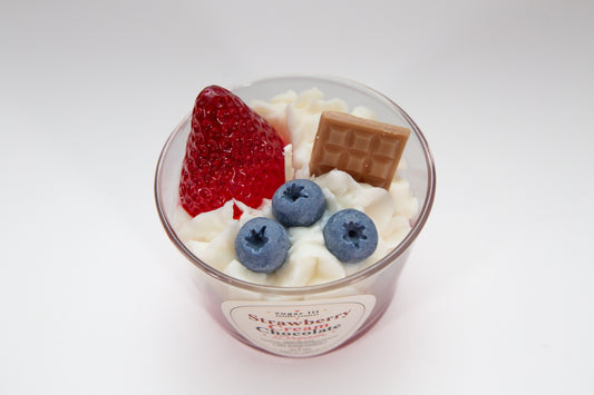Strawberry Cream Chocolate Dream — Bakery Dessert Candle