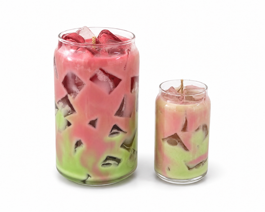 Strawberry Matcha Latte — Drink Candle