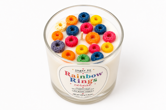 Rainbow Rings — Dessert Candle